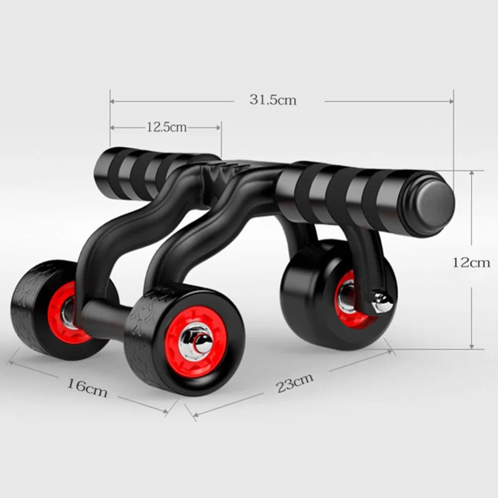 New 3 Wheels Fitness Abdominal Roller Core Exercise Six Pack Bodybuilding Belly Workout Tool Home Fitness Gym Home Equipment