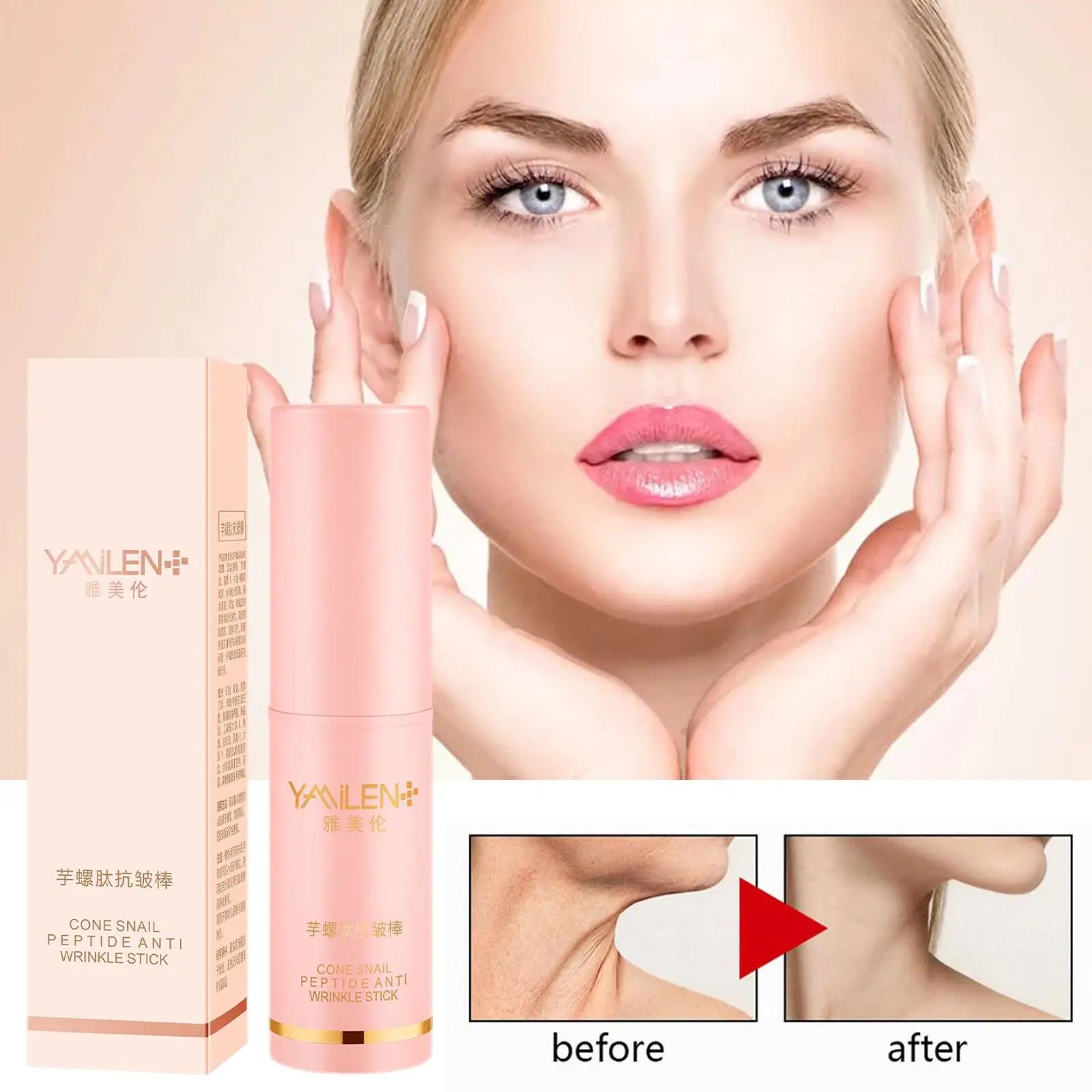 Collagen Boosting Moisture Balm Stick,Collagen Moisturizer Face Primer Hydrating Stickm Korean Bouncing Wrinkle Balm Skincare