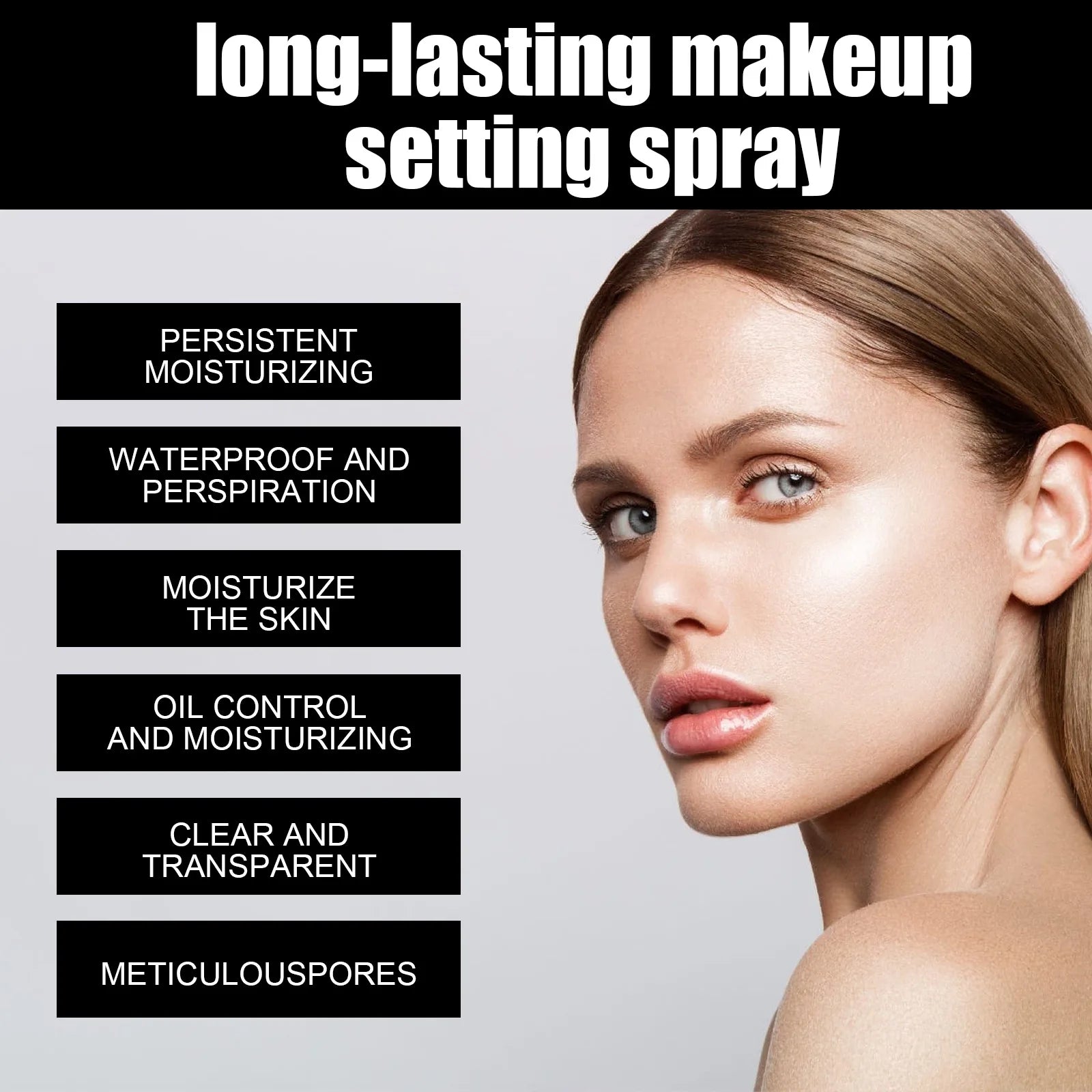 EELHOE Makeup Setting Spray Matte Finish Waterproof Long Lasting Oil Controling Refreshing Quick Foundation Fixer Make Up Spray