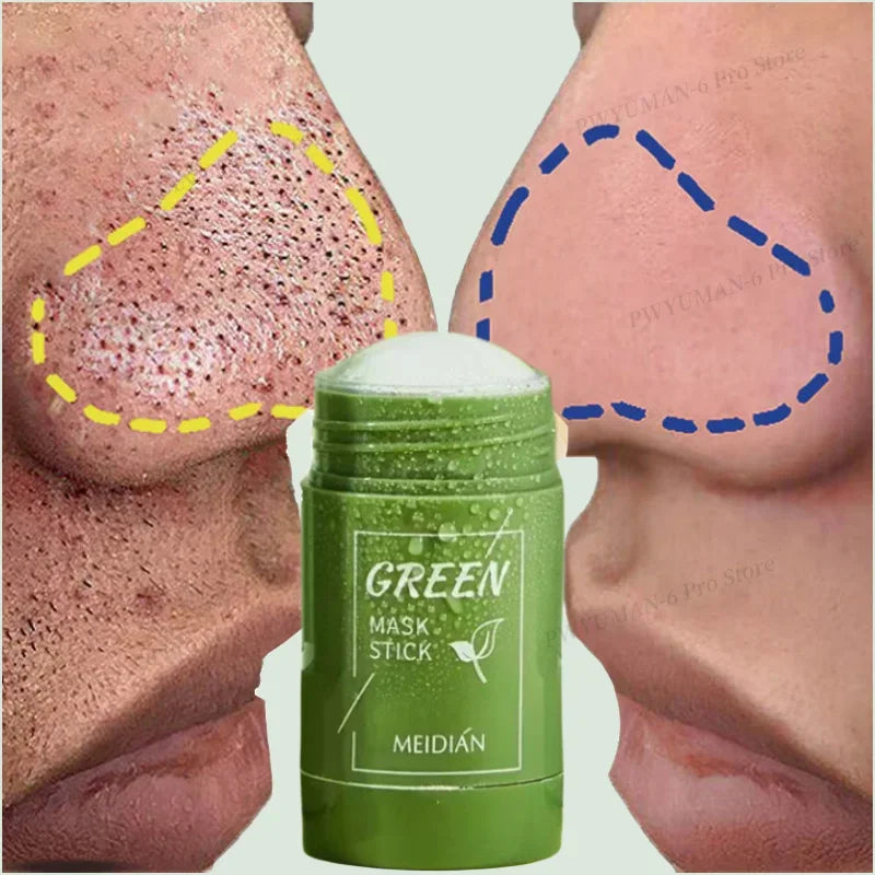 40ml Remove Blackhead Green Tea Solid Mask Clean Stick Mask Facial Dispel Acne Blemish Shrink Pores Korean Skin Care Multipack