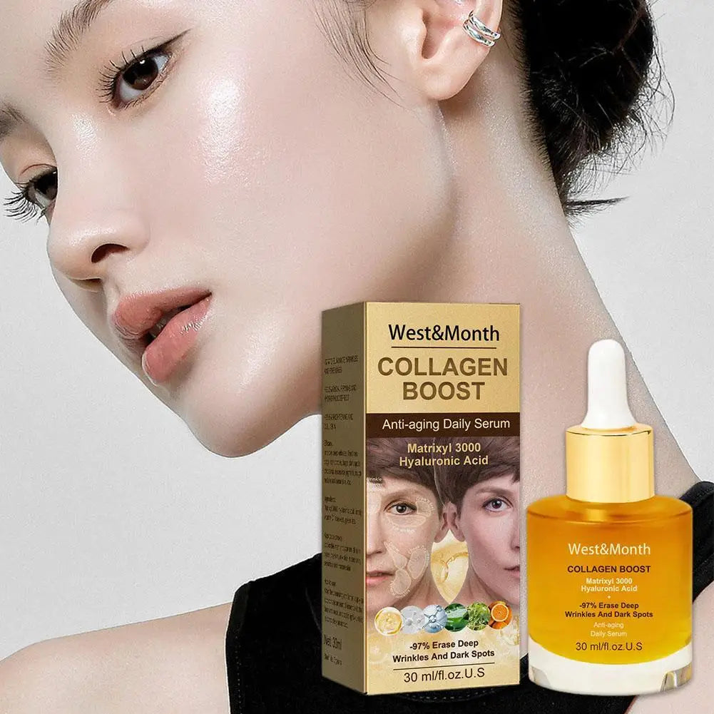 Collagen boost Face Serum Esssence Moisturizing Tightening hydrating Smoothing Serum Korean skin Care Cosmetics