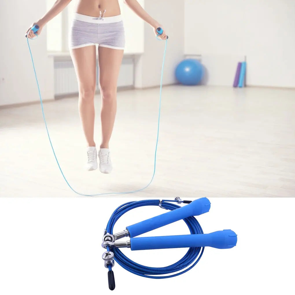 Speed Skipping Wire Rope Indoor Outdoor Jumping Rope Weight Loss Exercise Home Gym Workout Tool Steel wire Rope