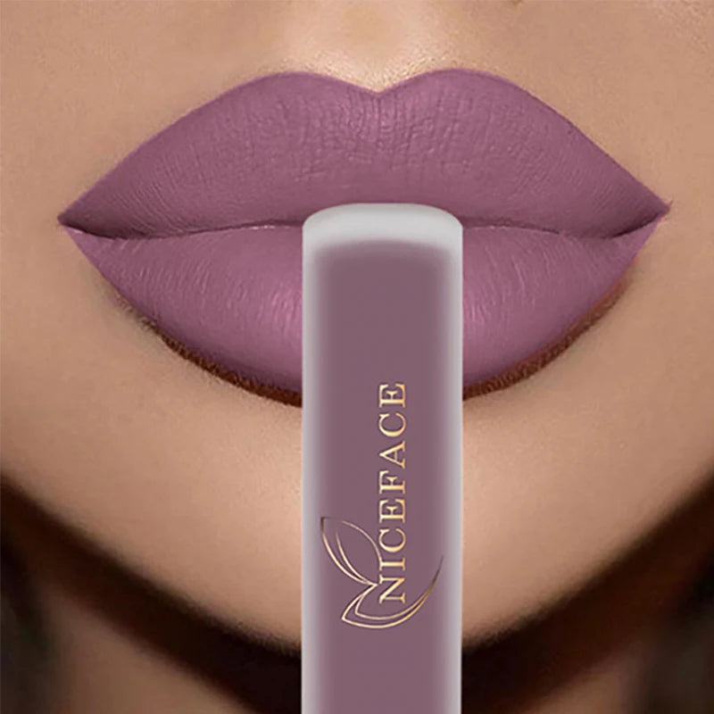 NICEFACE Lip Gloss Waterproof Matte Liquid Lipstick