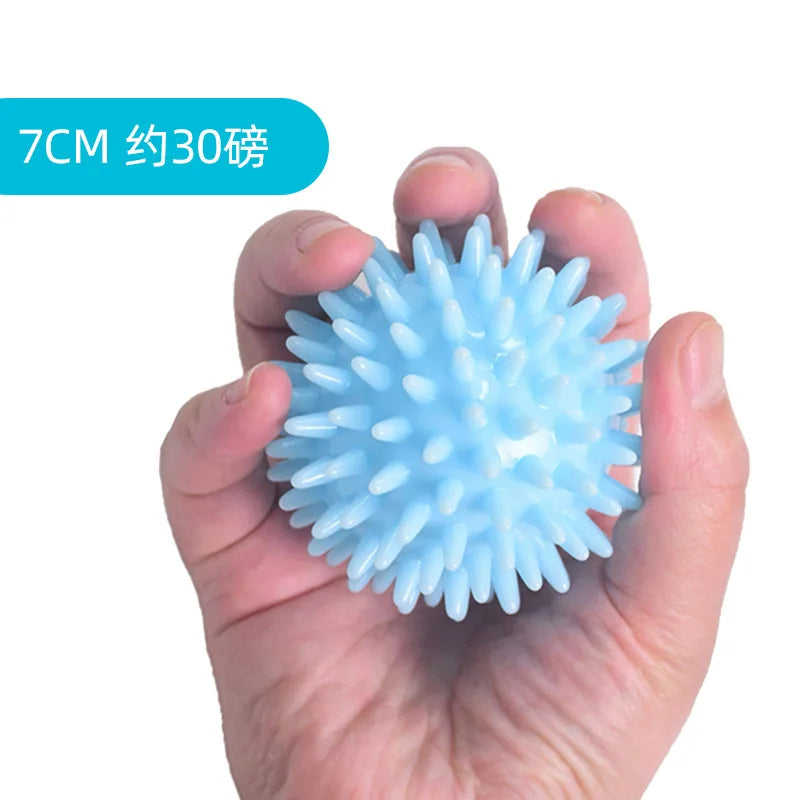 TPR 7CM Diameter Hollow Soft Spike Ball Hand Strength Recovery Exercise Massage Ball Yoga Fitness Spiky Massager Trigger Point