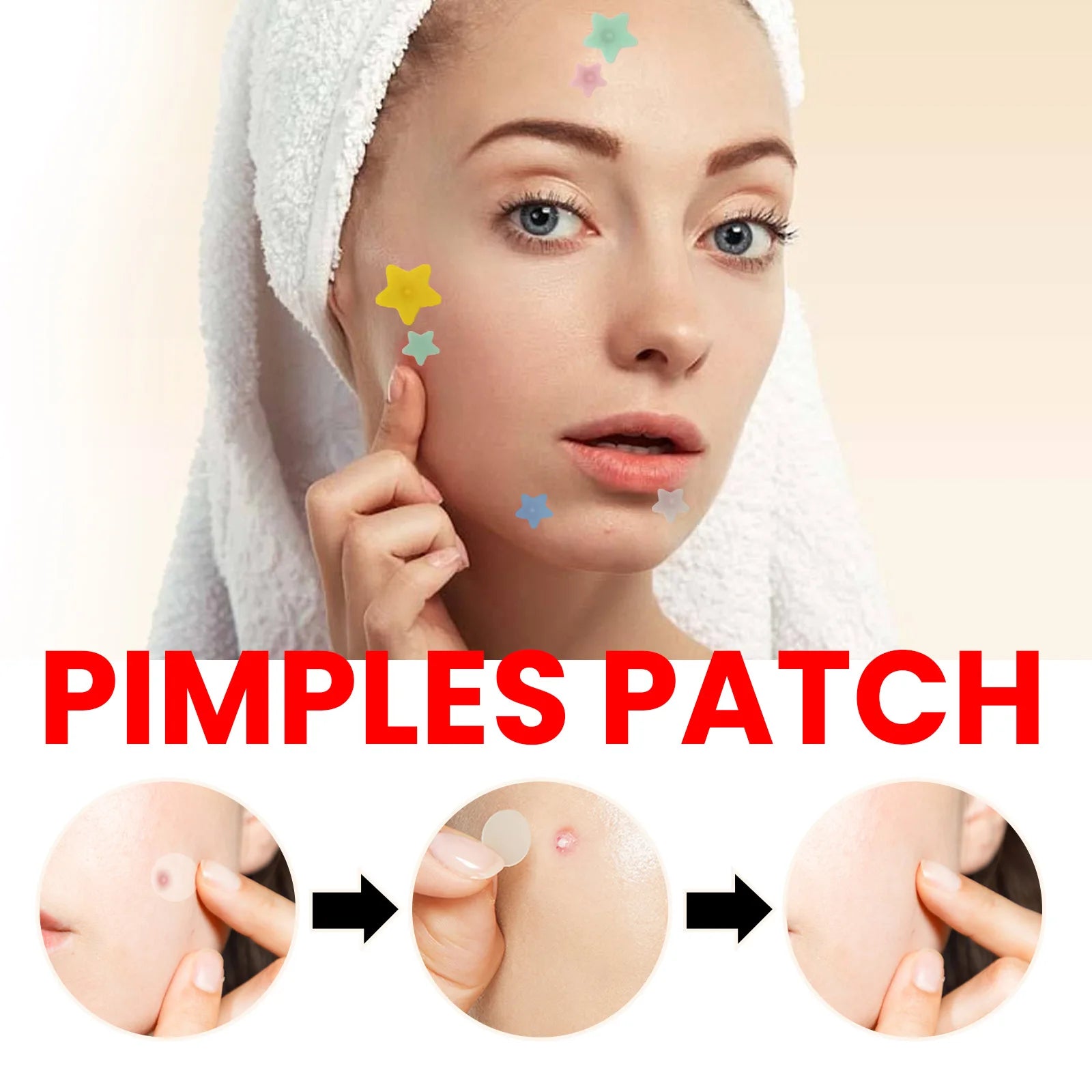 Pimples Patch Original Hydrocolloid Acne Covering Zits and Blemishes Miracle Clear Reduce Spot Stickers for Face Skin Care