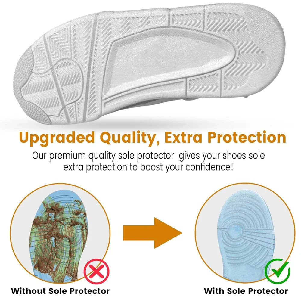 Shoe Sole Protector for Sneakers High Heels Replace Repair Soles Prevent Oxidation Turns Yellow Outsole Non-Slip Self-adhesive