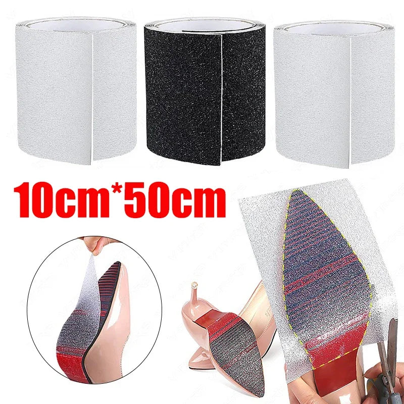 50cm Non-slip Shoes Sole Protector Stickers Women High Heels Sole Tape Self-Adhesive Ground Grip Wear-resistant Outsole Insoles