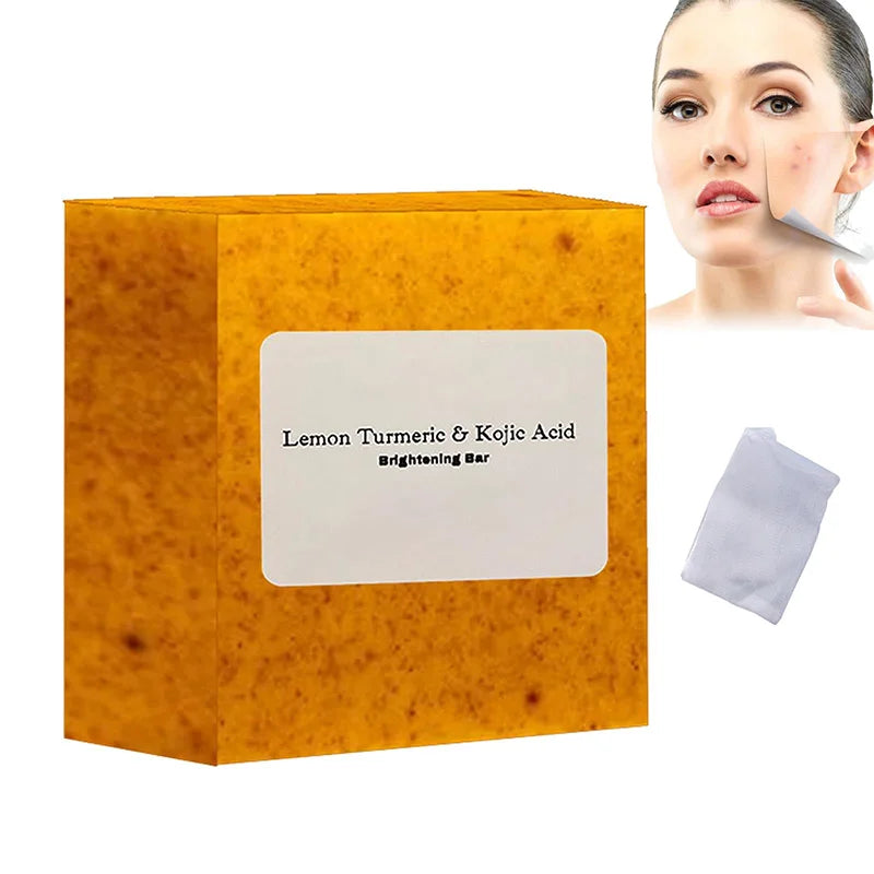 Lemon Turmeric Kojic Acid Soap Orange Evens Skin Tone Skin Brightening Soap Moisturise Smooth Your Skin Bath Soap Body Face 2024