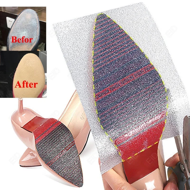 Shoes Sole Protector Sticker For High Heels Sneakers Bottom Ground Grip Shoe Protective Outsole Insole Pad Self-adhesive Soles