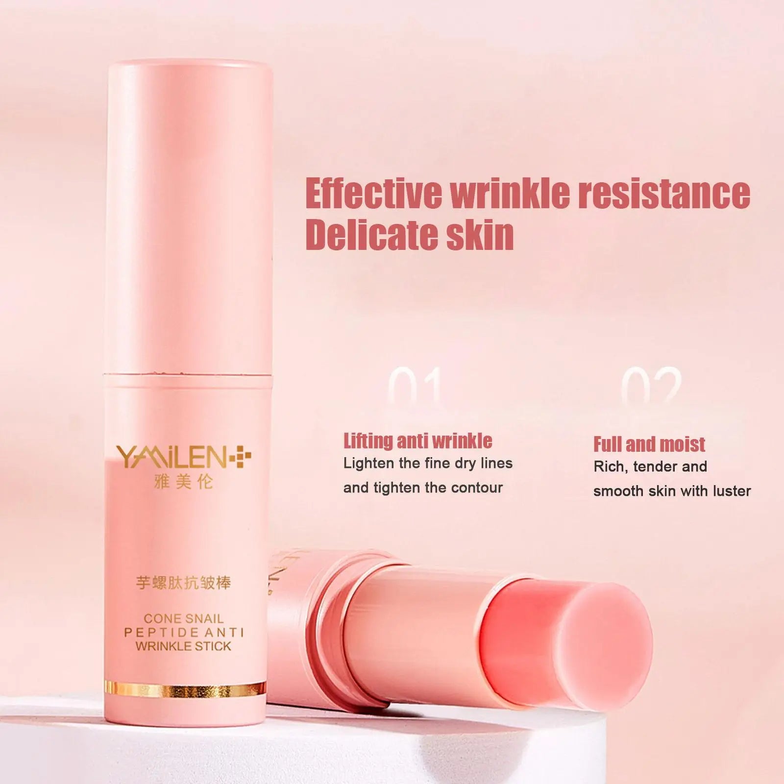 Collagen Boosting Moisture Balm Stick,Collagen Moisturizer Face Primer Hydrating Stickm Korean Bouncing Wrinkle Balm Skincare