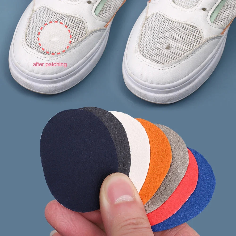 4PC Shoe Heel Repair Patch Kit Self Adhesive Inside Shoe Patches Holes Leather Heel Pads Shoes Glue Sole Repair Shoe Repair Glue