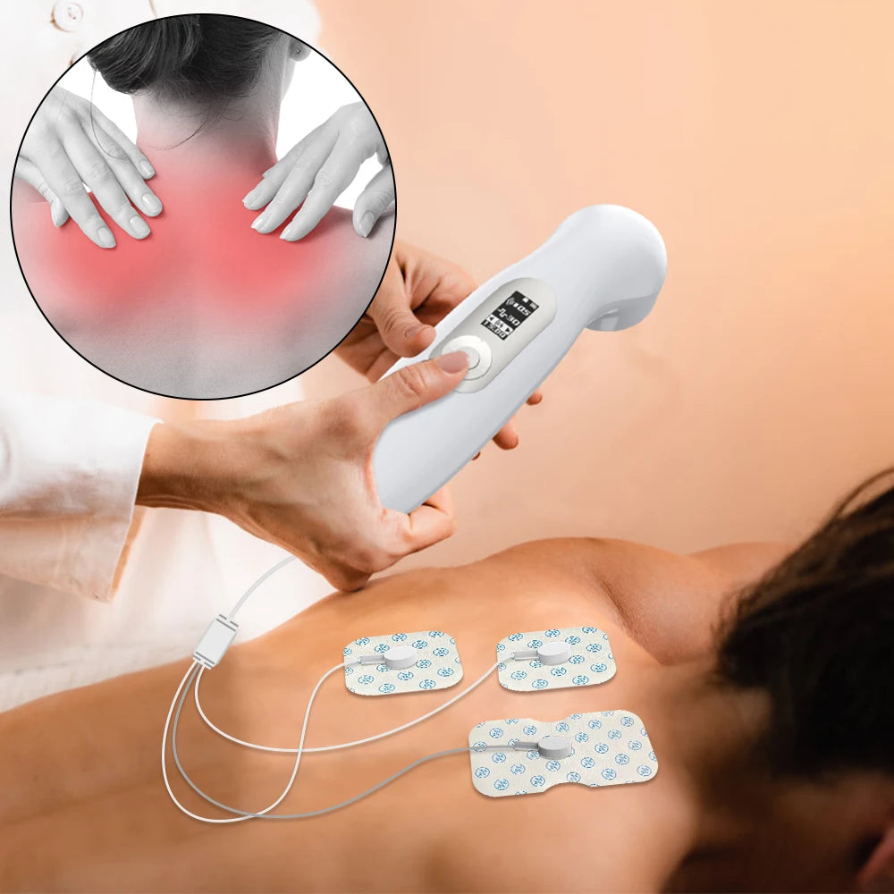 Suyzeko Handheld Ultra sound Therapy Ultrasonic Muscle Recovery Tens Fisioterapia Machine Red Light Therapy Device Body Massager