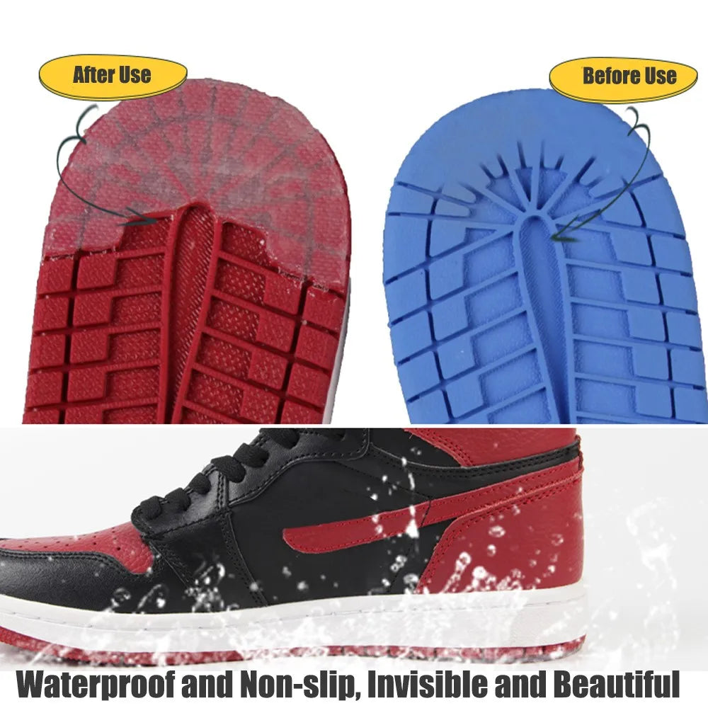 1Pair Wear-resistant Outsole Shoes Protector for Sneakers Men Shoe Repair Anti-Slip Self-Adhesive Rubber Sole Sports Shoes Patch