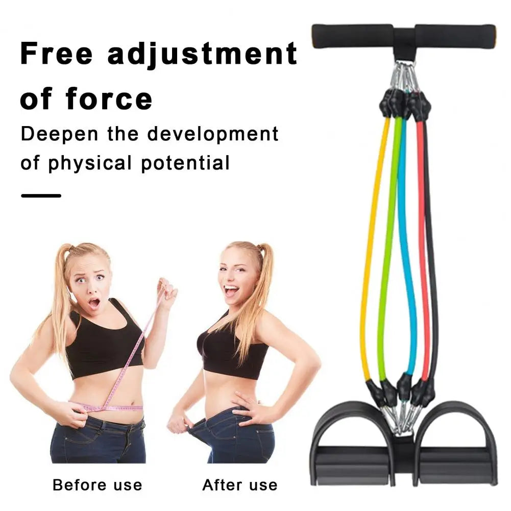 Full Body Workout Tool Home Fitness Equipment Multifunction Tension Rope Elastic Yoga Pedal Puller Resistance Band with for Leg