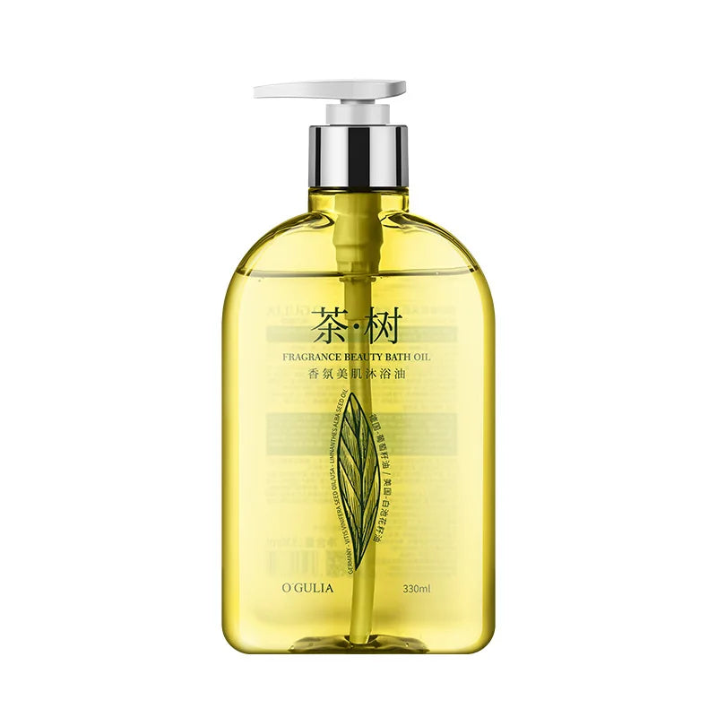 330ml Tea Tree Shower Oil Brightening Body Wash Even Out Skin Tone, Reduce Dark Spots, Skin Radiance, Body Shower Gel Whitening