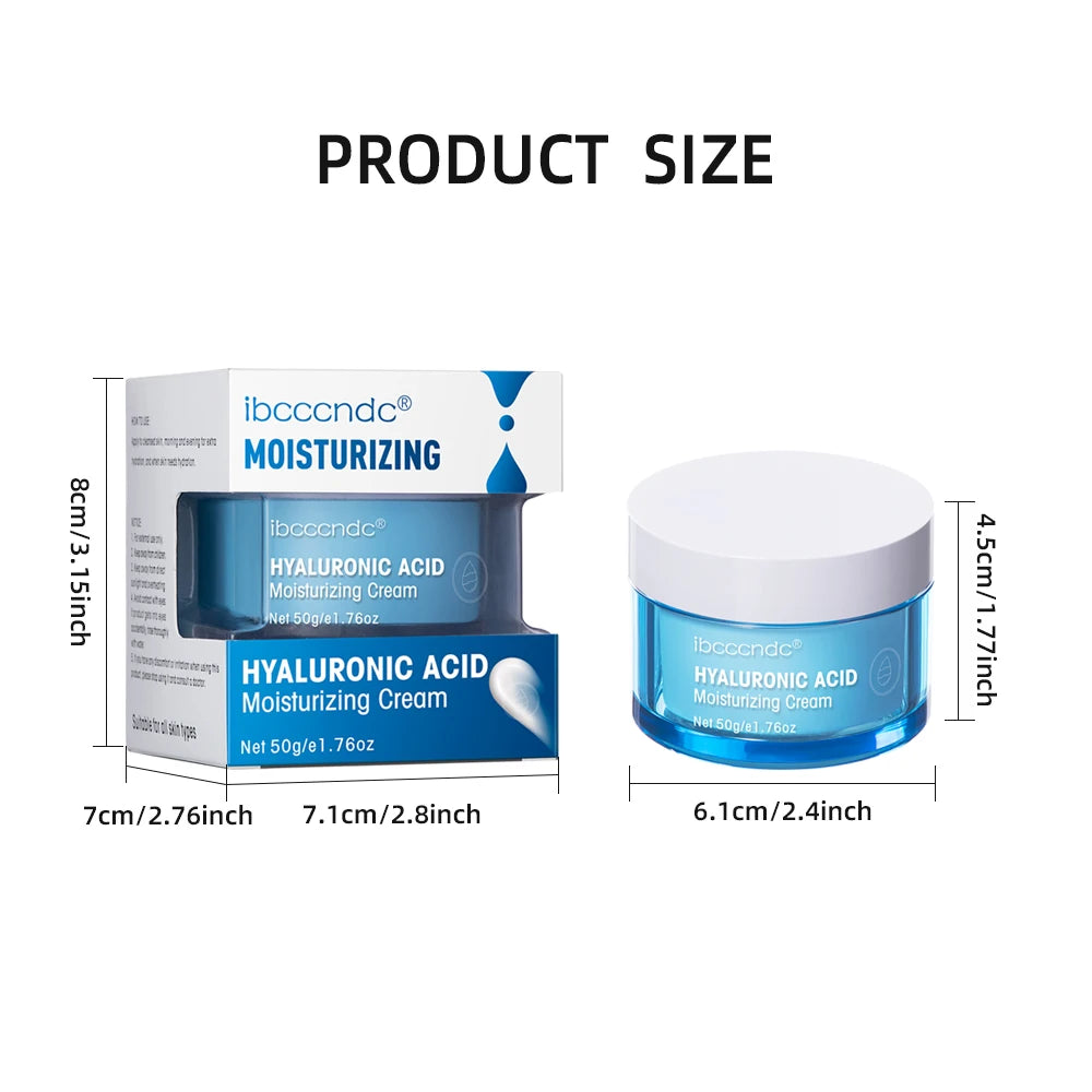 New Hyaluronic Acid Hydrating Face Moisturizer Gel-Cream To Hydrate and Smooth Extra-Dry Skin Facial Moisturizing Cream