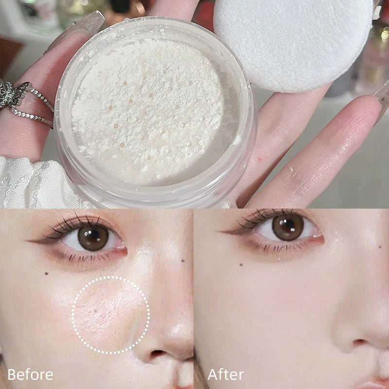 Waterproof Matte Soft Mint Mineral Powder Brighten Skin Loose Powder Face Makeup Makeup Setting Finish Powder Oil Control New