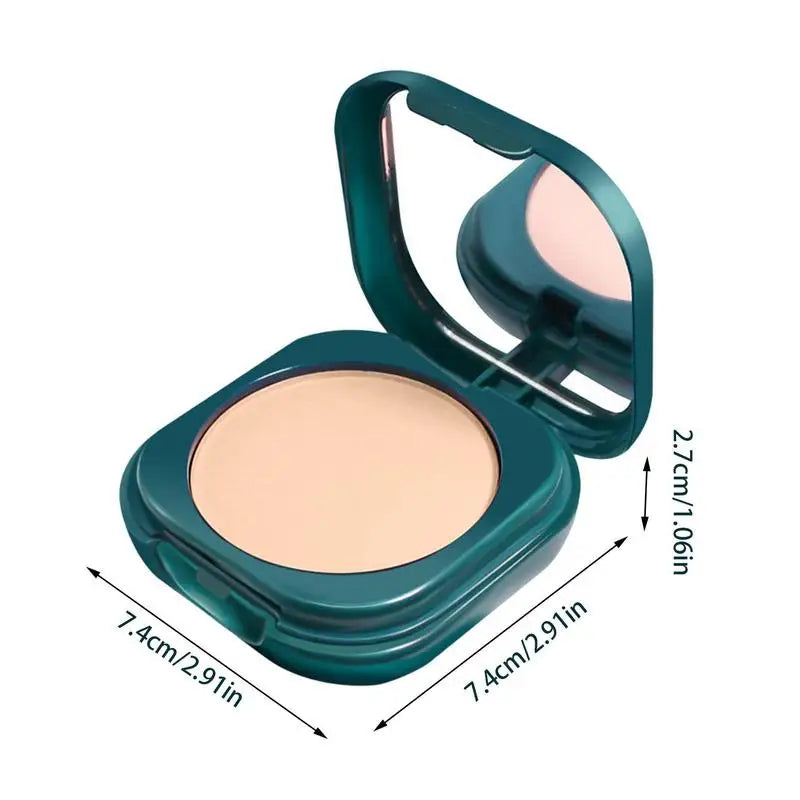 Pressed Powder Oil Control Pressed Makeup Powder Foundation Waterproof Long Lasting Finishing Powder Lightweight Face Cosmetics