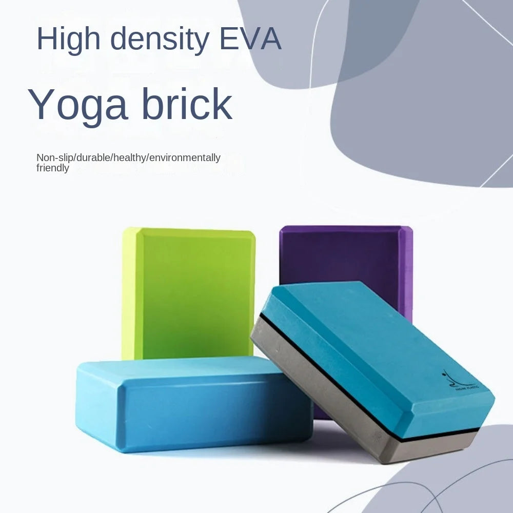 High Density Yoga Foam Blocks Gym EVA Non-slip Props Brick Solid Color Lightweight Yoga Block Meditation DIY